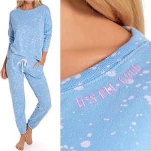NEW PJ Salvage Flick of a Brush Sweatshirt Pants M